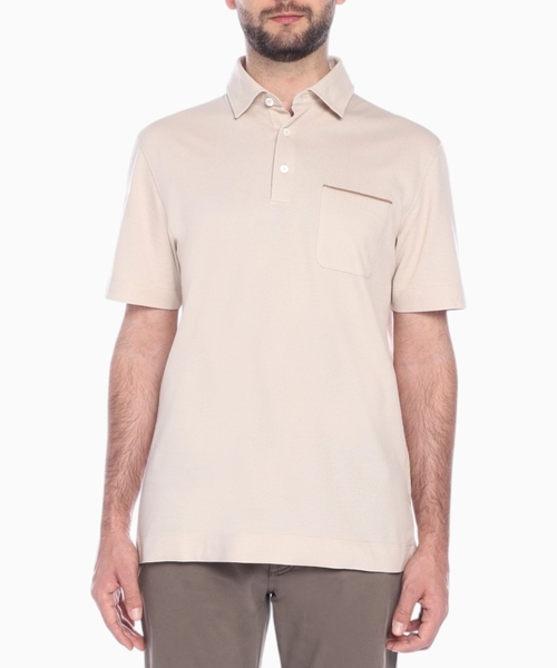 Klassik yaxalı qısaqol polo
