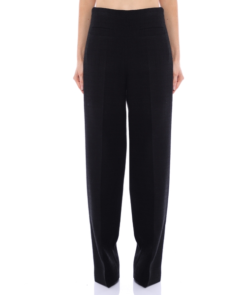 Твидовые брюки широкого кроя