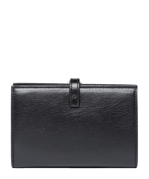 Leather wallet with logo detail | Emporium