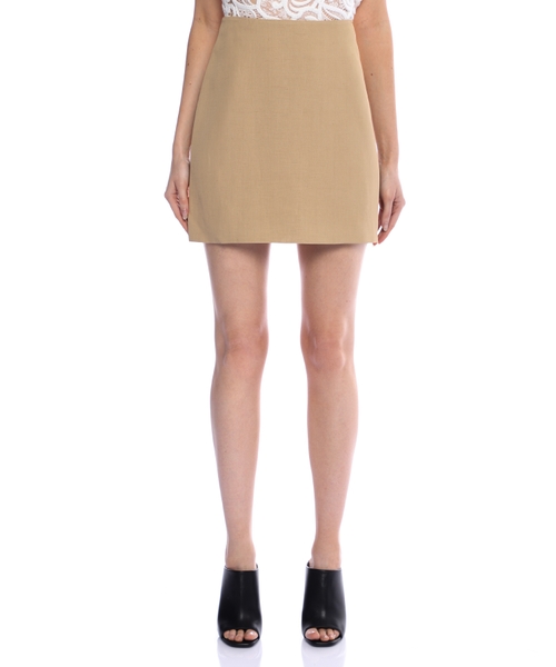High-waist mini skirt