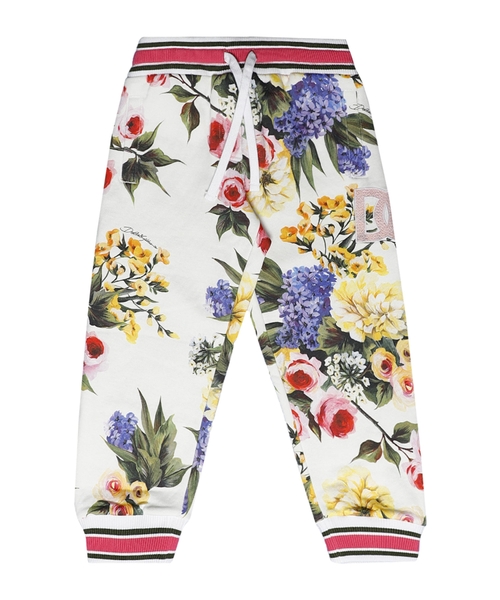 Floral print jogging pants