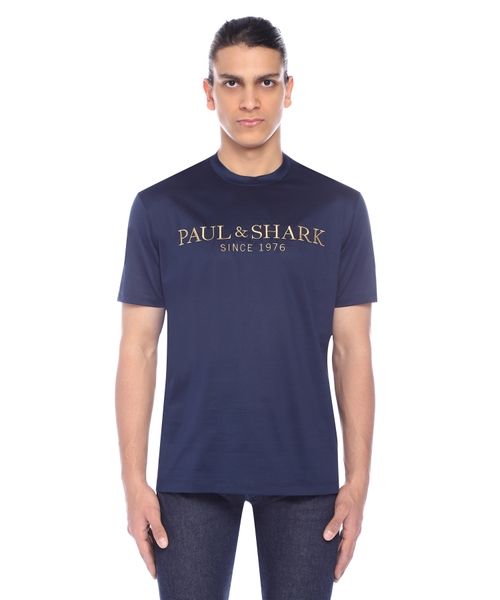Loqo printli qısaqol T-shirt