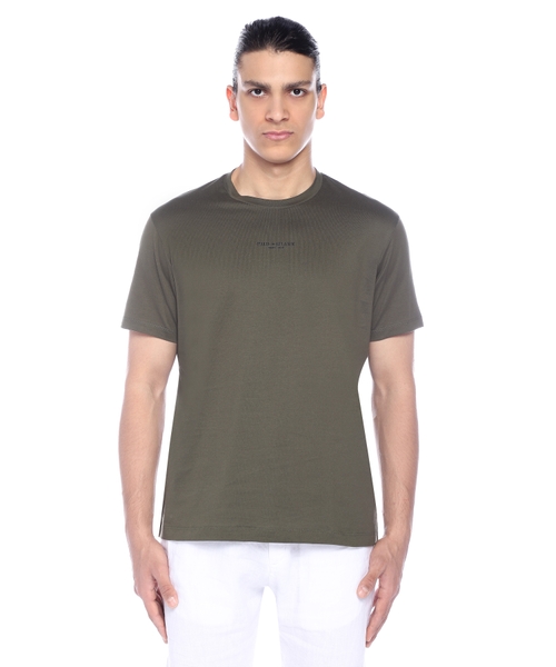 Loqo detallı qısaqol T-shirt