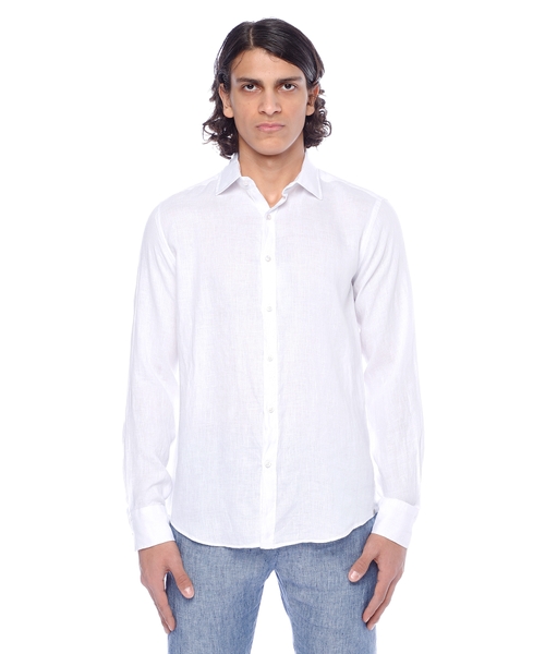Long sleeve shirt with classic collar