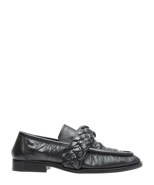 Knotted leather loafers