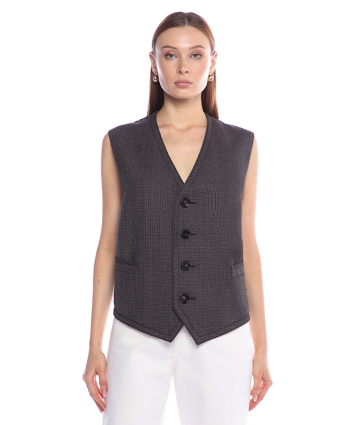 ベスト・ジレ BOTTEGA VENETA Multi-layered wool vest Bottega Veneta Waistcoats and gilets for Women | Online Sale