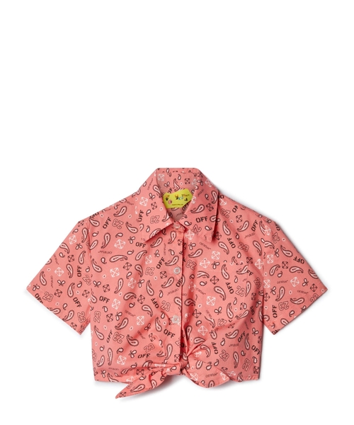 Рубашка с короткими рукавами и принтом Bandana