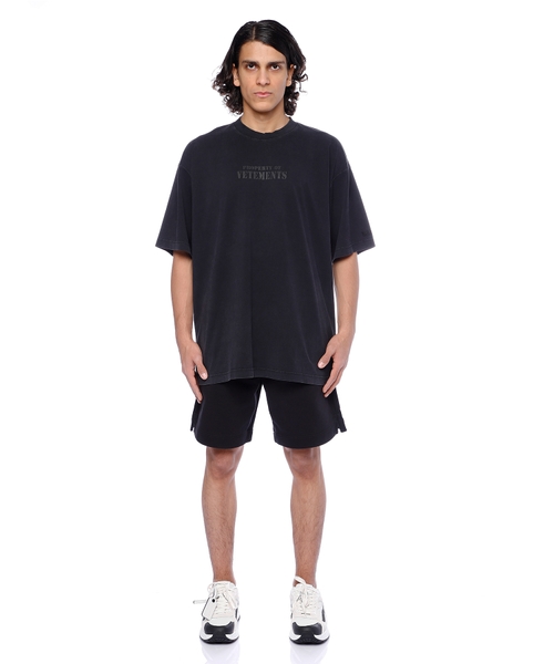 VETEMENTS｜SHORT-SLEEVED ROUND NECK T-SHIRTS (UE64TR600W Round neck Property of Vetements T-shirt with short sleeves