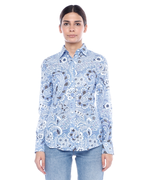 Long sleeve shirt with classic collar