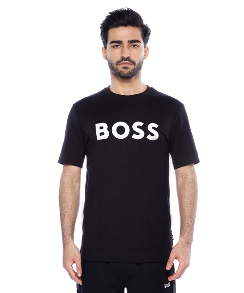 Loqo printli qısaqol T-shirt