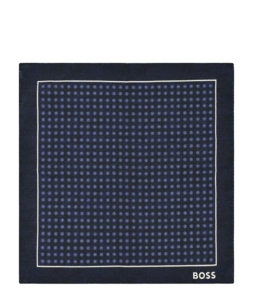 Шелковый нагрудный платок с принтом