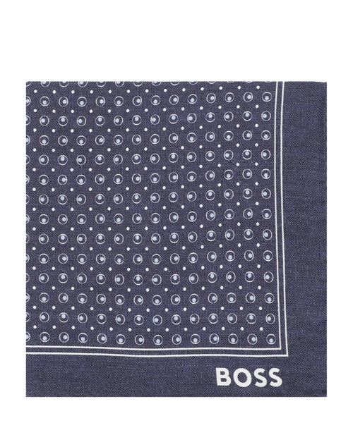 Printed silk pocket square