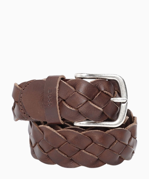 Wide braid leather belt Wide braid leather belt