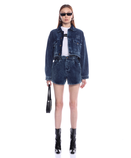 Corduroy high-waist shorts | Emporium