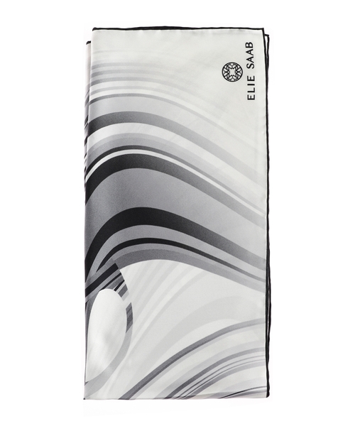 Шелковый шарф с принтом