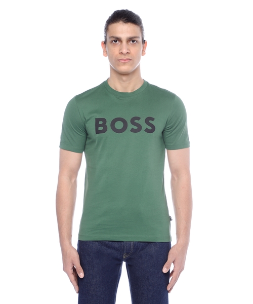 Dairəvi yaxa ilə qısaqol T-shirt