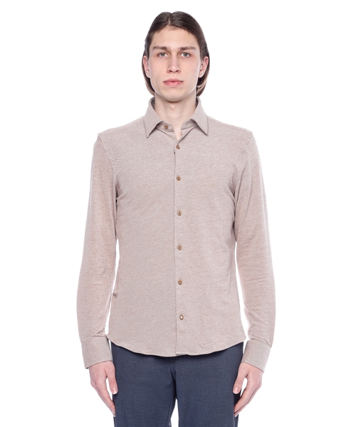 Long sleeve shirt with classic collar