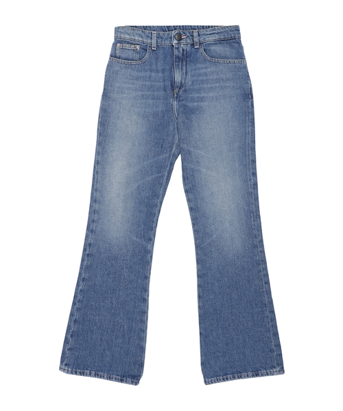 Logo printed jeans