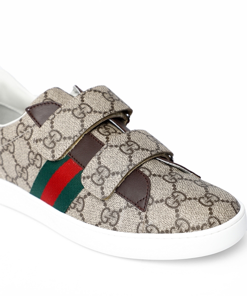 Logo printed touch-strap sneakers | Emporium