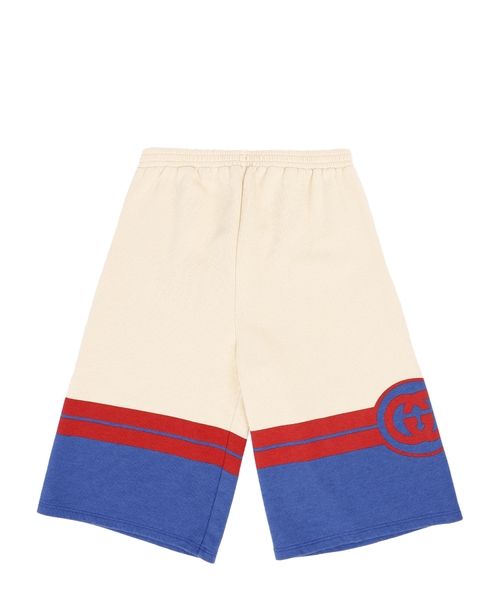 Elastik bel loqo ilə şort