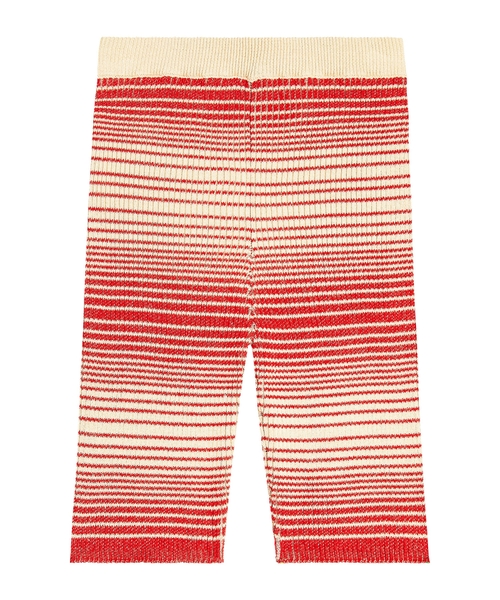 Yivli dizaynlı zolaqlarla leqins