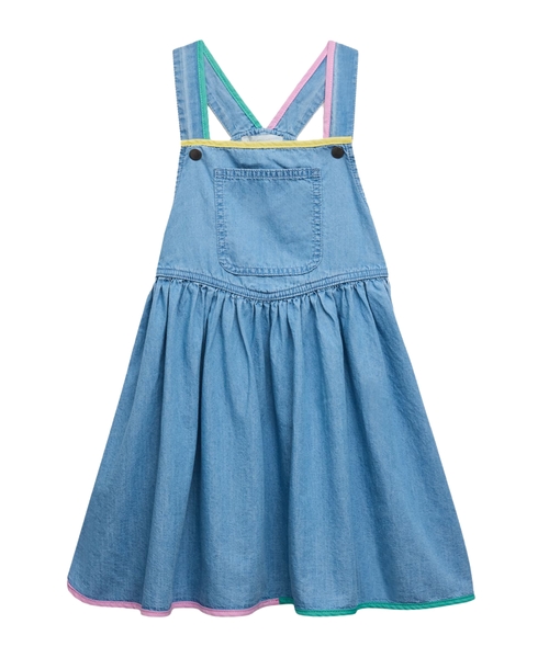 Flared denim dress