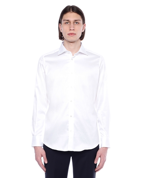 Long sleeve shirt with classic collar