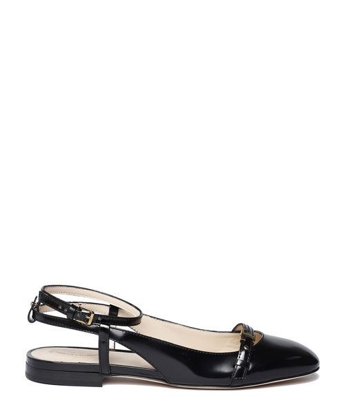 Ballerinas in leather