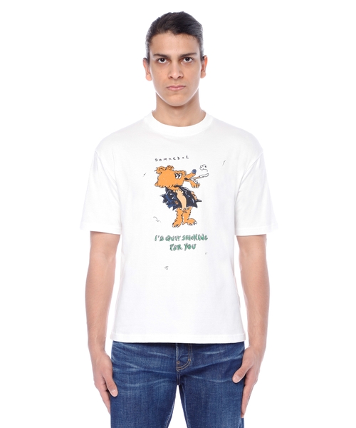Dairəvi yaxa ilə qısaqol T-shirt