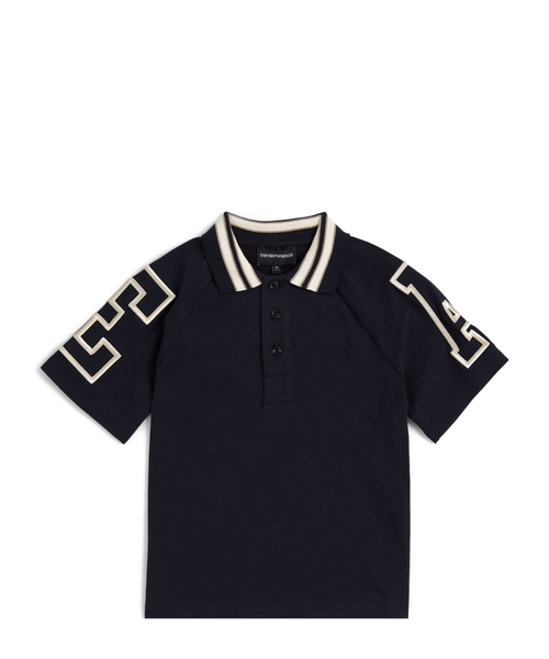 Short sleeve polo with logo