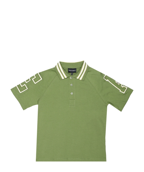 Short sleeve polo with logo