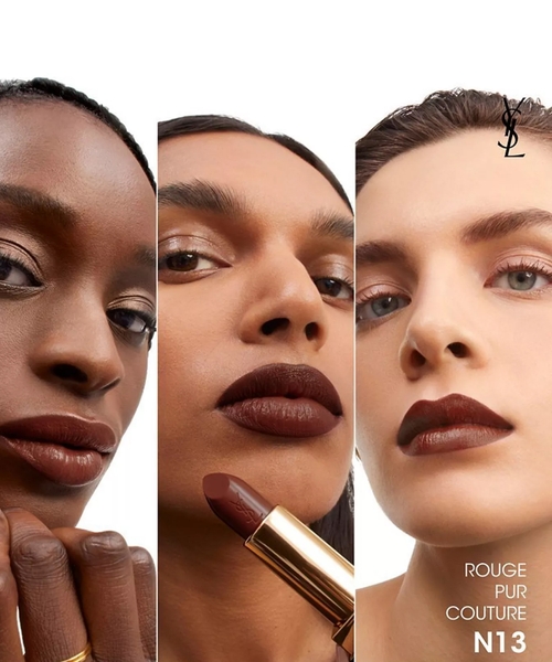 maroon lipstick