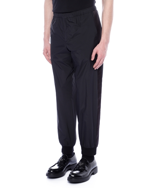 パンツ Archive PRADA SPORT stretch slacks black Vintage PRADA Pants Trousers Black Zip Nylon Sport Red tab