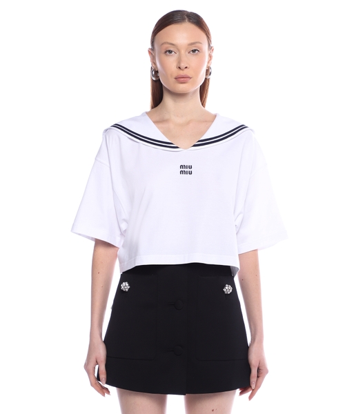 mi_chan.　0430 Sailor-collar T-shirt | Emporium
