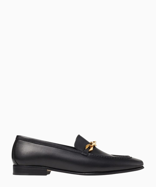 Loafers with chain embellishment