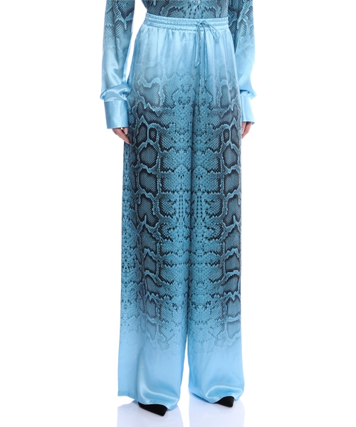 Snake print silk pants | Emporium