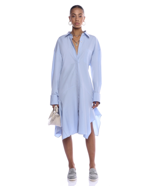ワンピース Stella McCartney SS24 SHIRT DRESS (6A0366_SMA909000) Stella Dress in Denim Chambray: Women's Designer Apparel