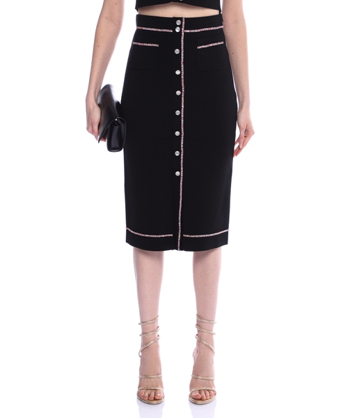 Rhinestone-embellished pencil skirt | Emporium