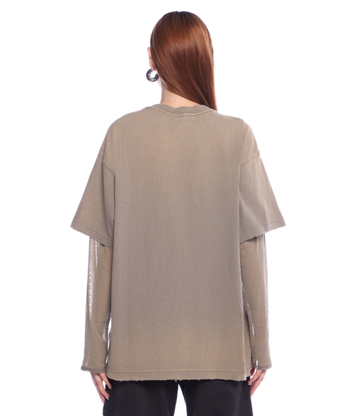 Printed layered T-shirt | Emporium