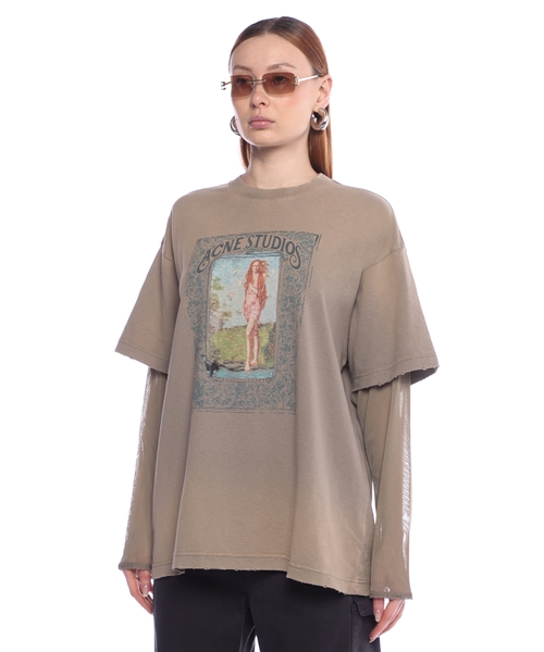 【YOURNUS】Hood Layered Warm T-Shirt Jerzees Classics Unisex Cotton Long Sleeve Hooded T-Shirt