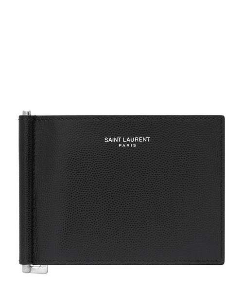 Loqo detallı dəri ilə portmone