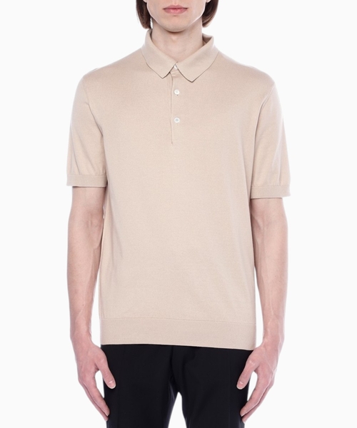 Short sleeve polo with classic collar