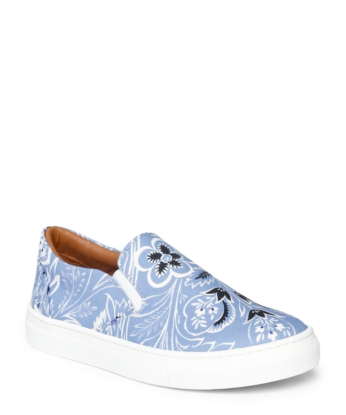 Floral printed trainers