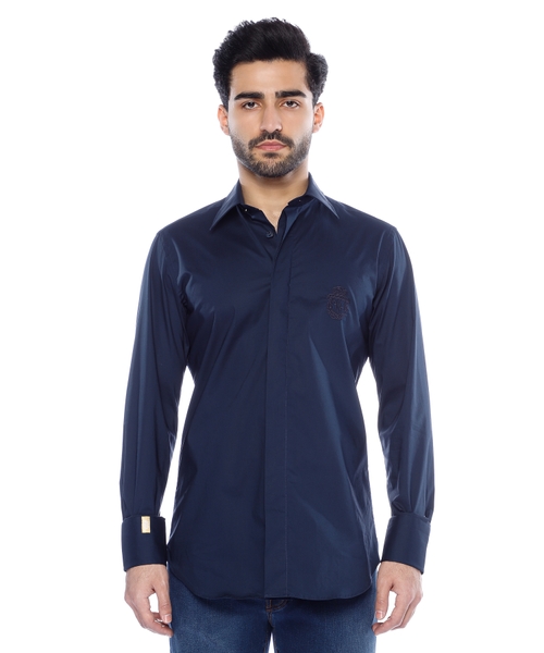 Long sleeve shirt with embroidery logo