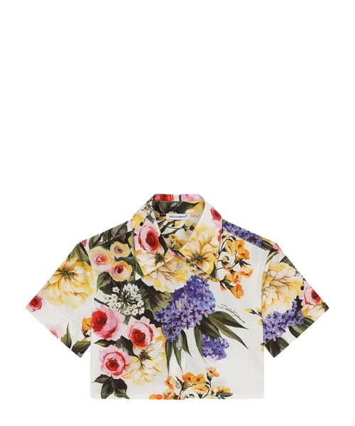 Floral print short sleeve shirt