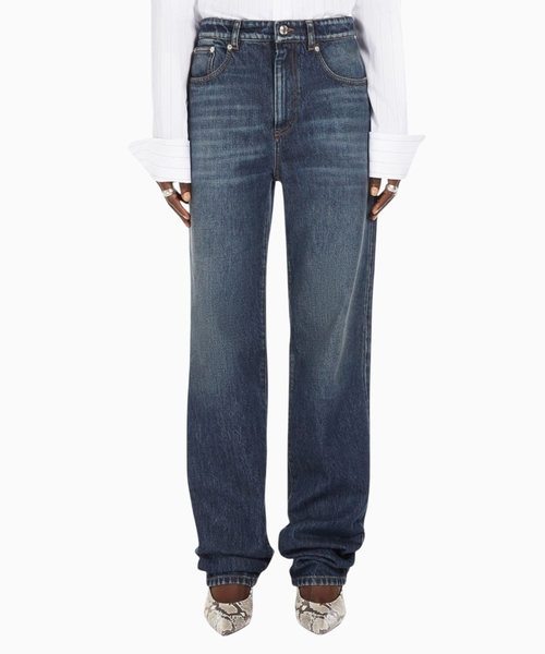 TASSO aşağı belli denim şalvar