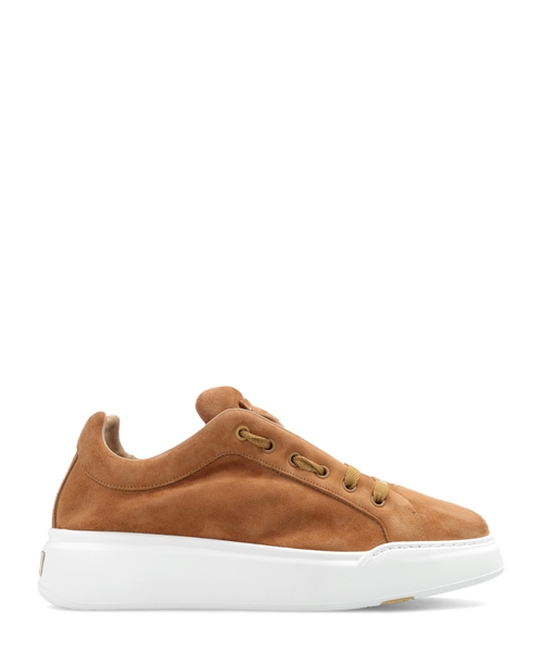 Chunky-sole suede sneakers
