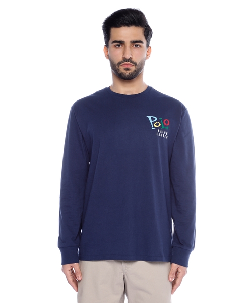 Printli uzunqol T-shirt