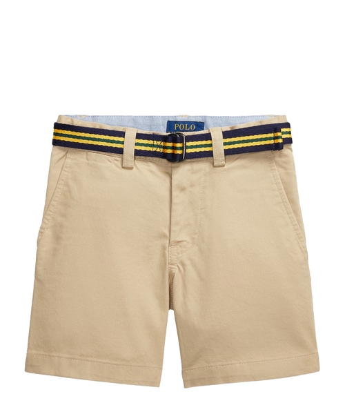 Шорты прямого кроя с ремнем