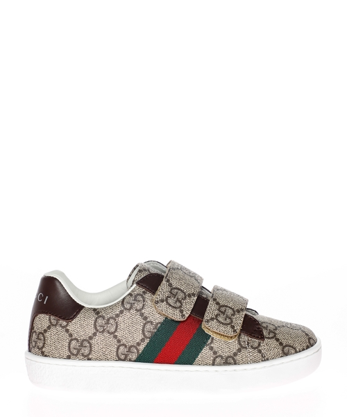 Logo printed touch-strap sneakers